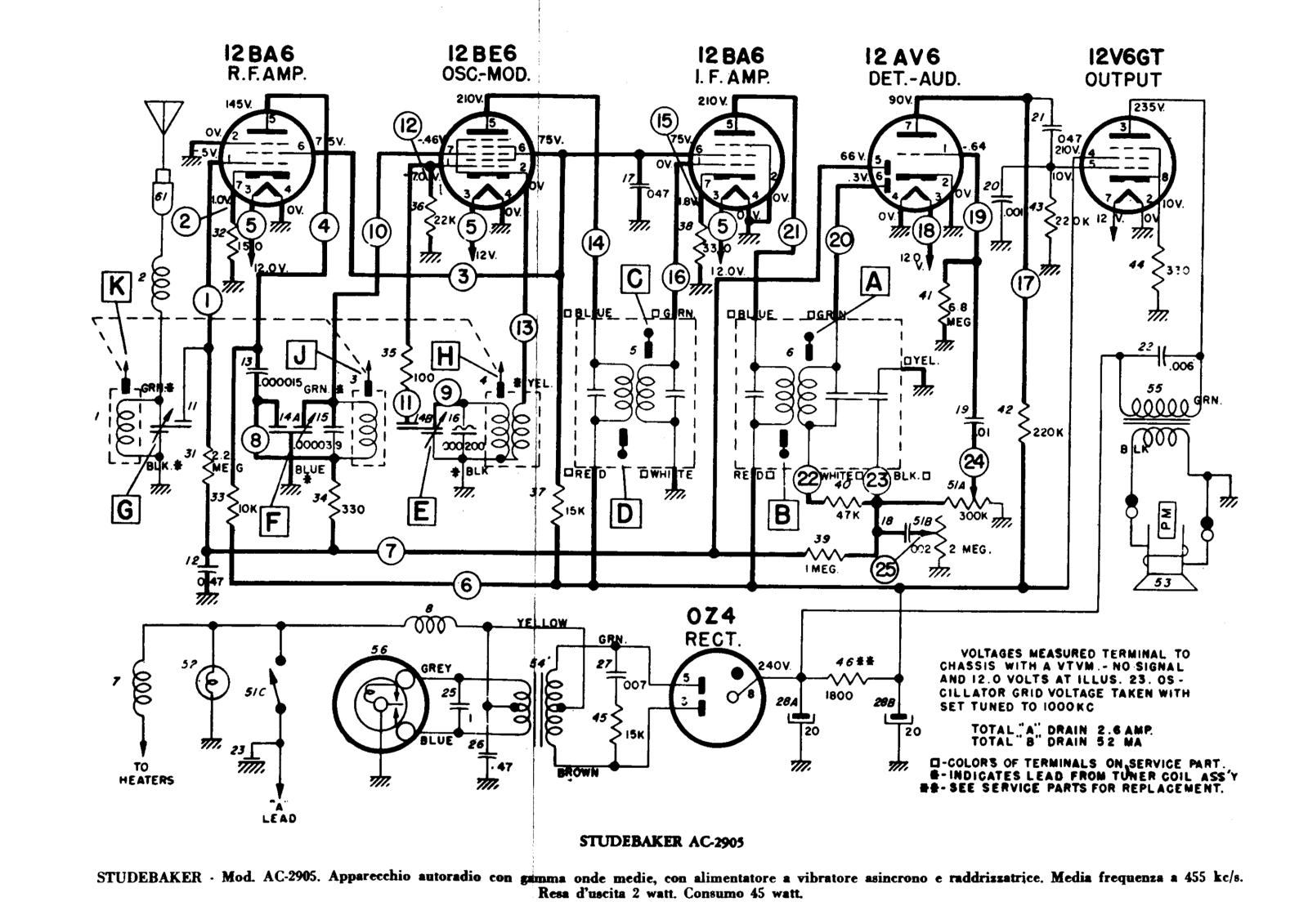 Studebaker ac2905 schematic