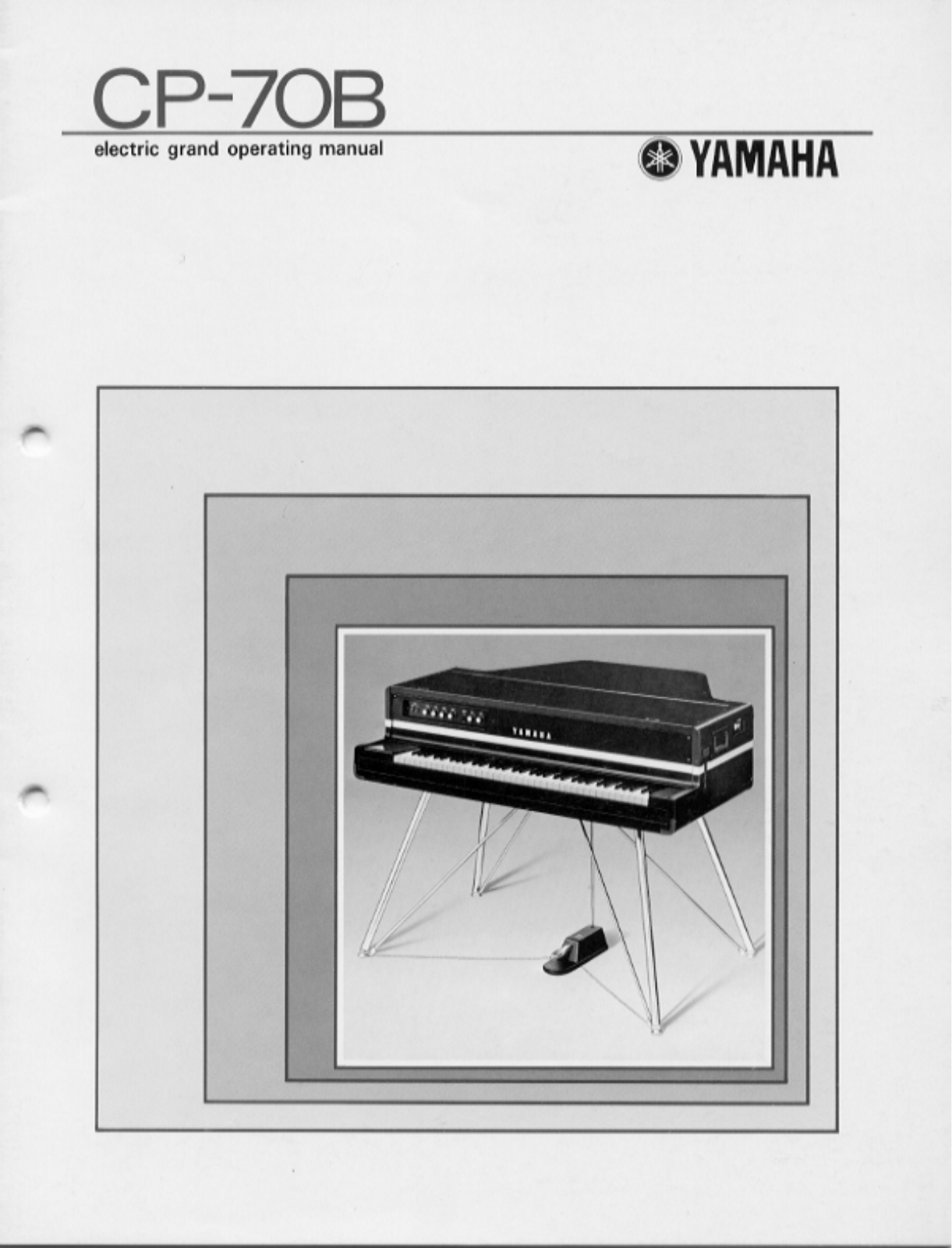 Yamaha CP70BE, CP70B User Manual