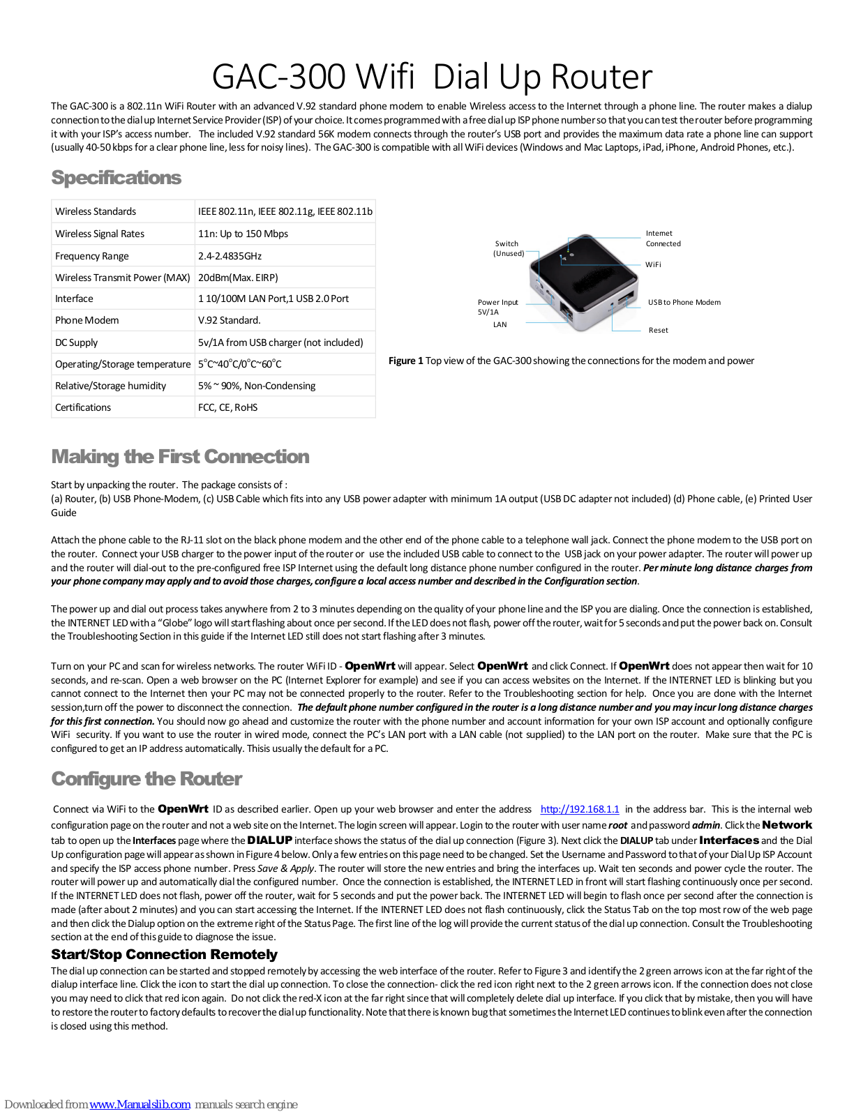 GREAT ARBOR GAC-300 User Manual - ManualMachine.com