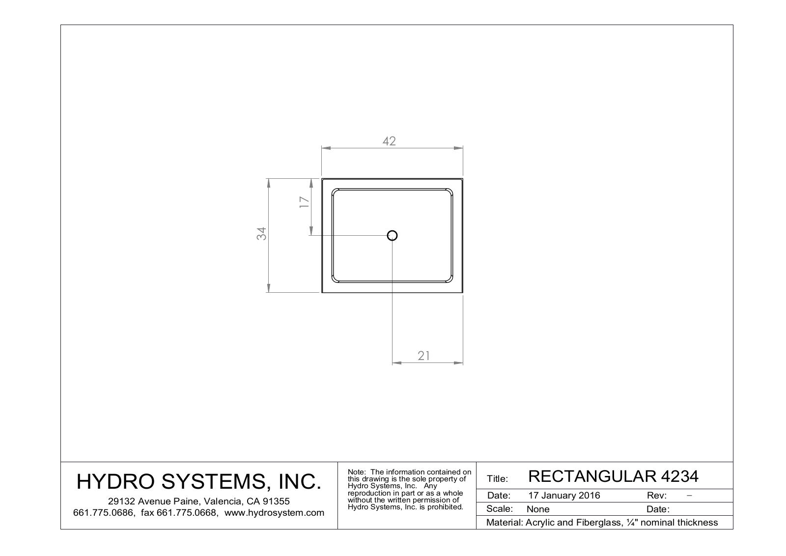 Hydro Systems 4234 Shematics