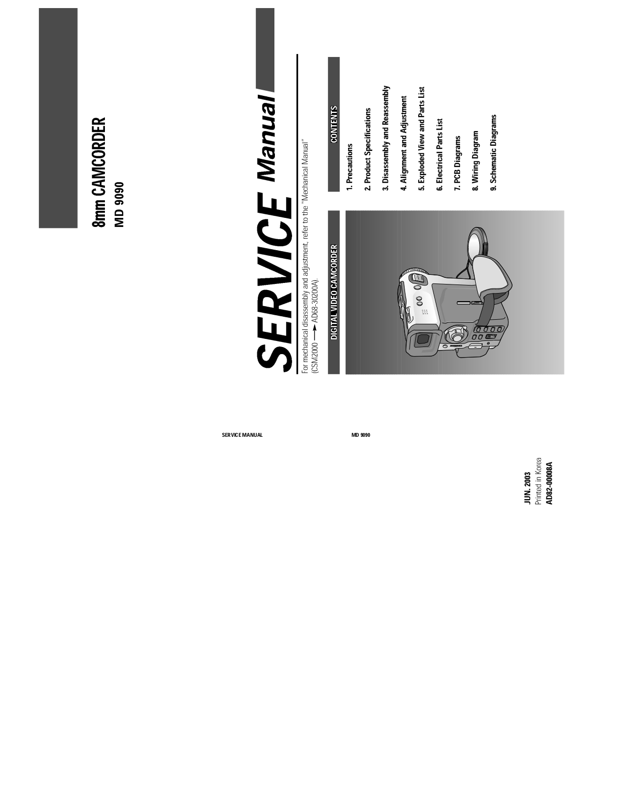 Samsung MD-9090 Schematic