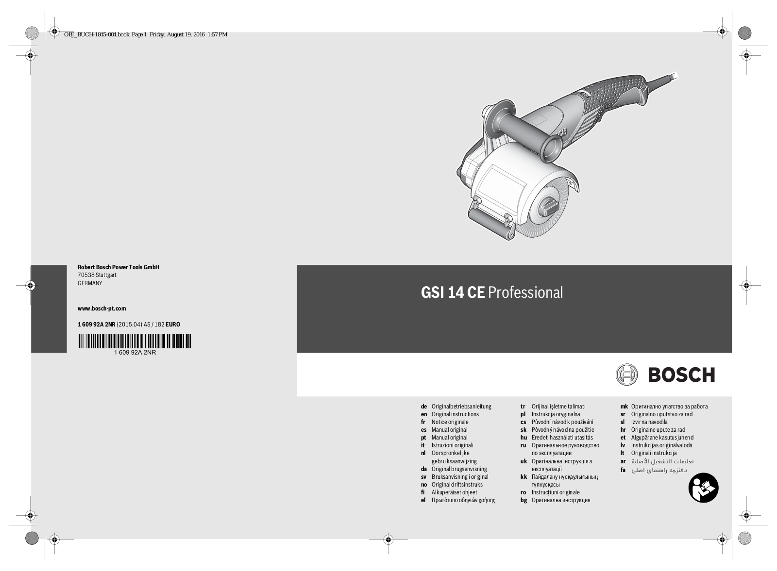 Bosch GSI 14 CE User Manual