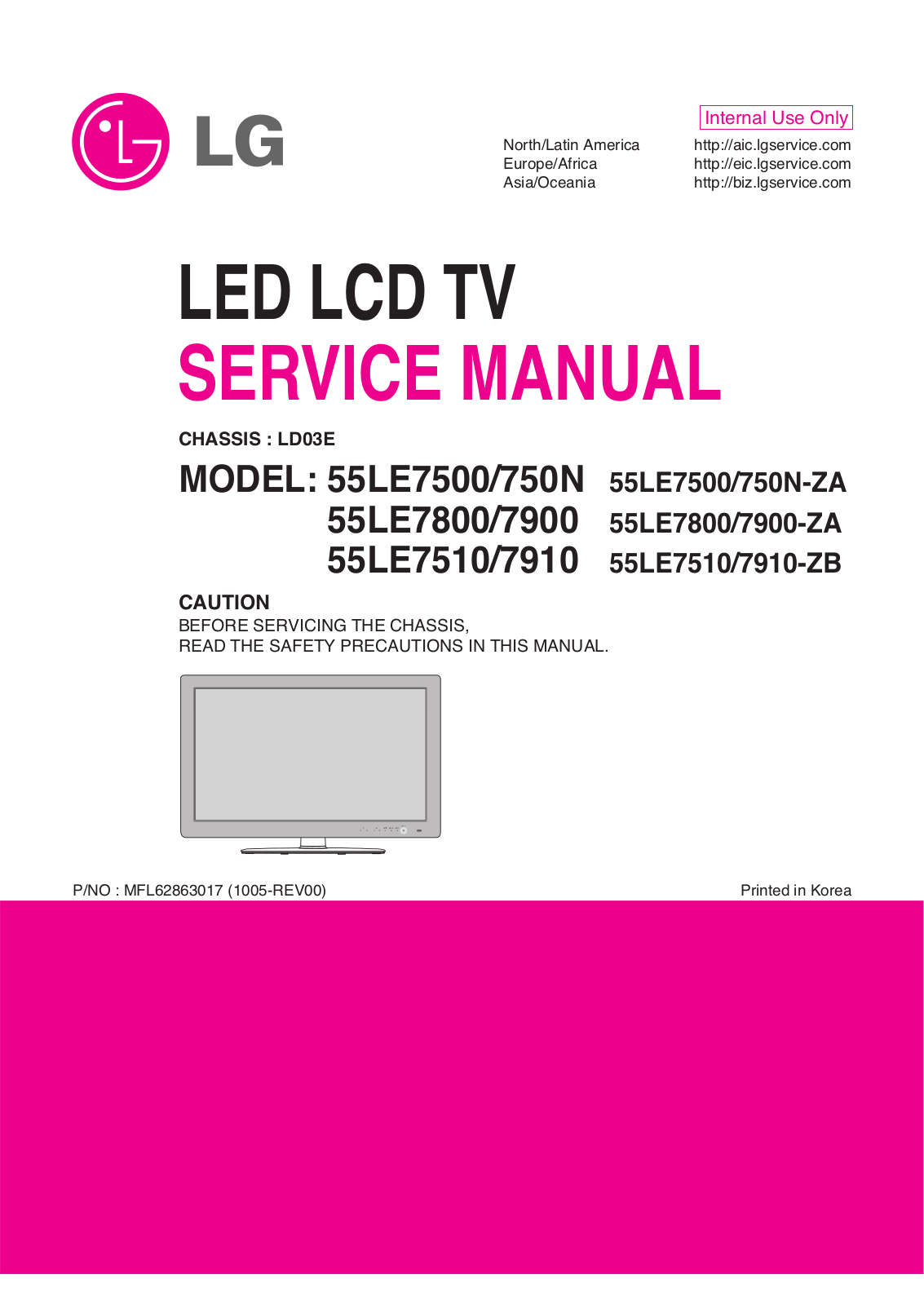 LG 55LE7xxx Schematic