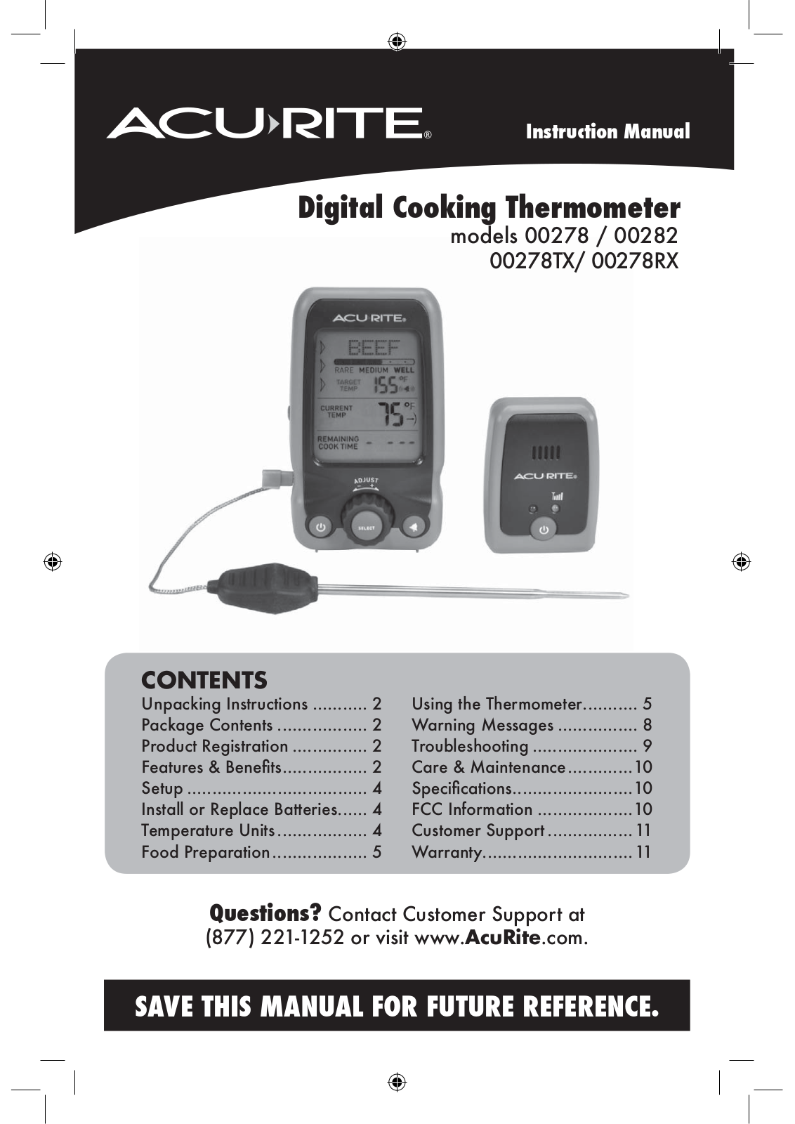 Chaney Instrument 278TX User Manual