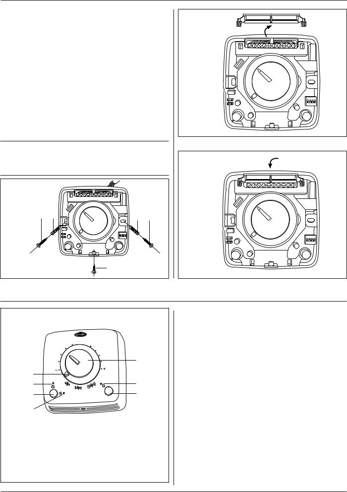 CARRIER Thermostats Muraux Type A User Manual