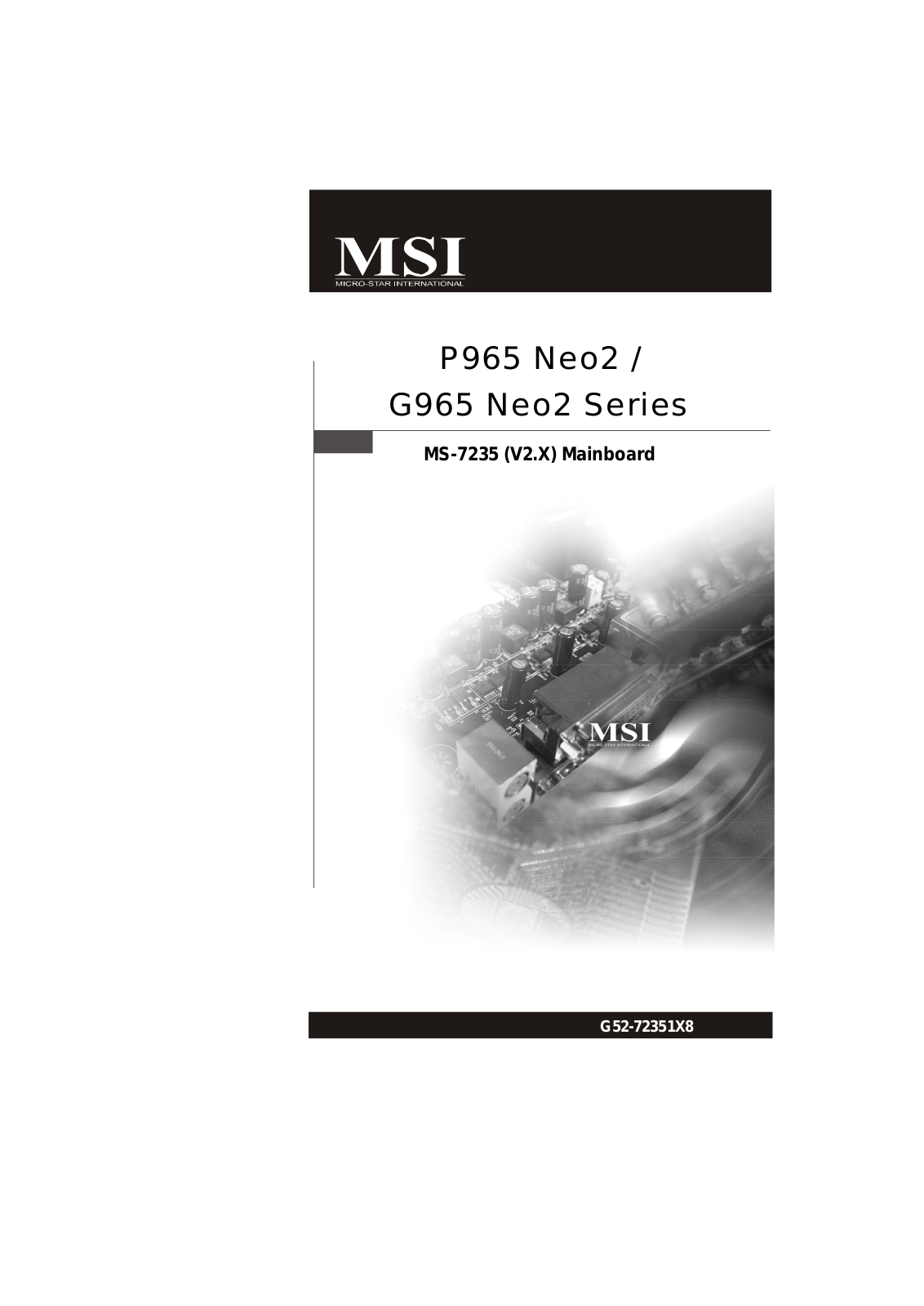 MSI P965 Neo2 User Manual