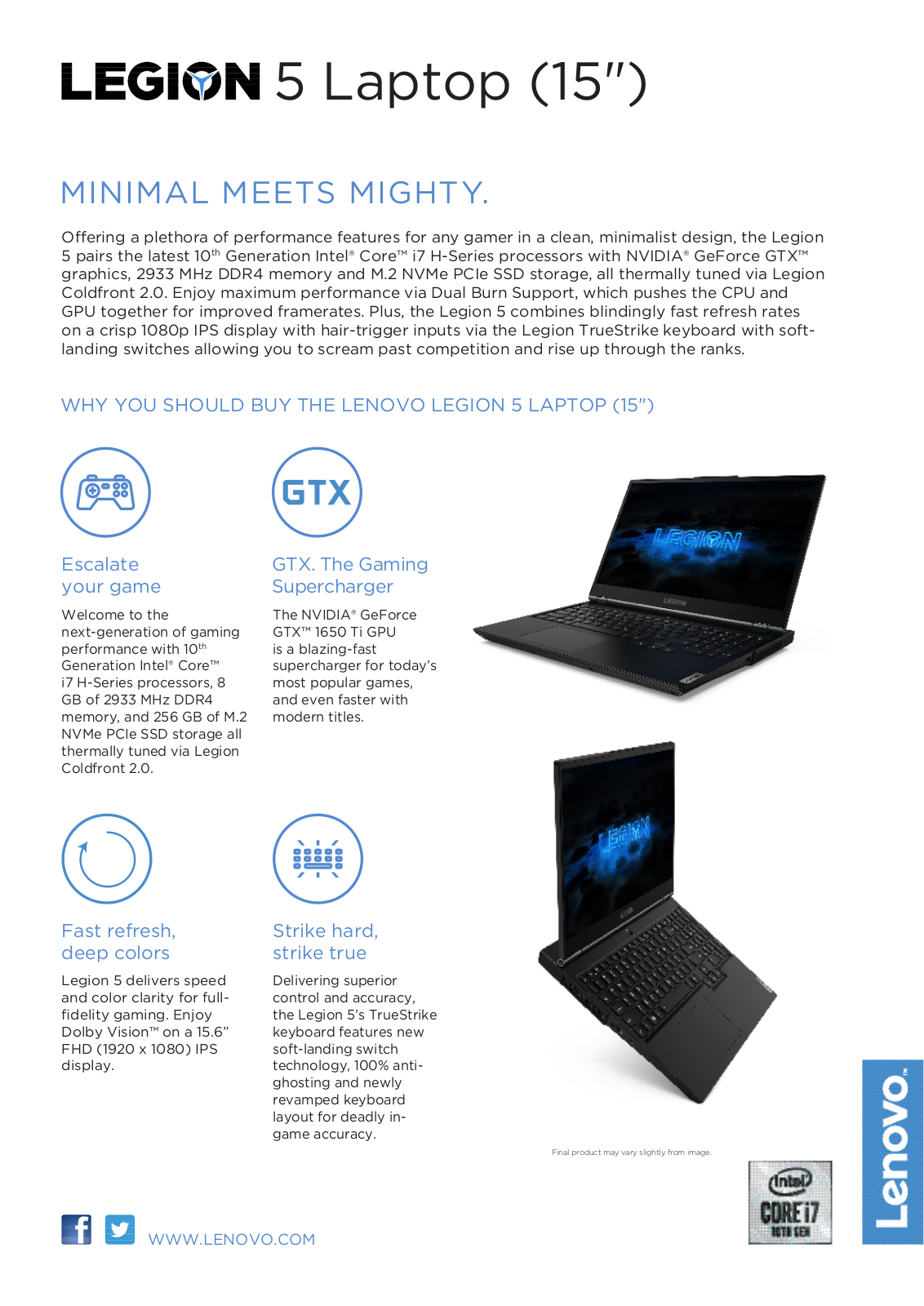 Lenovo 82AU0047UK Product Data Sheet