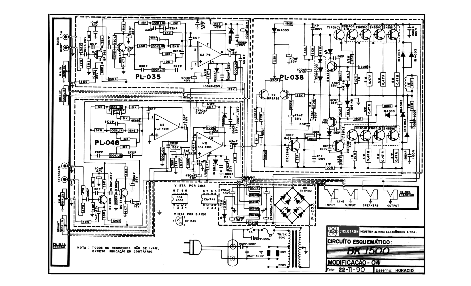 CICLOTRON BK 1500 Service Manual