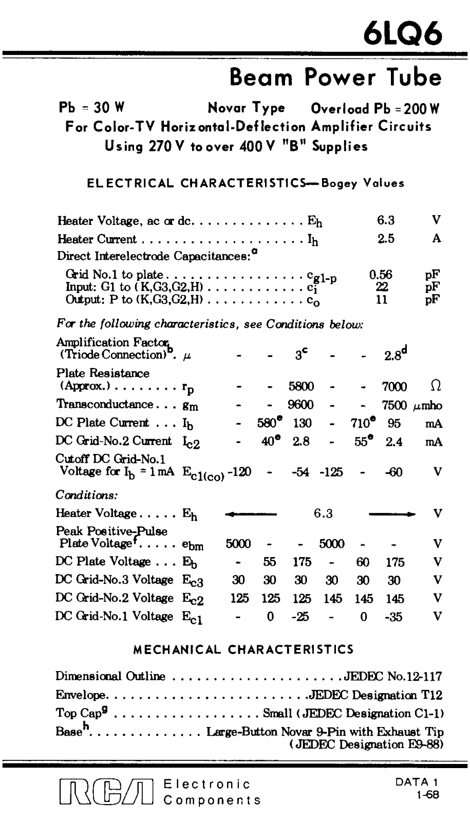 Datasheet 6LQ6 Specification - ManualMachine.com