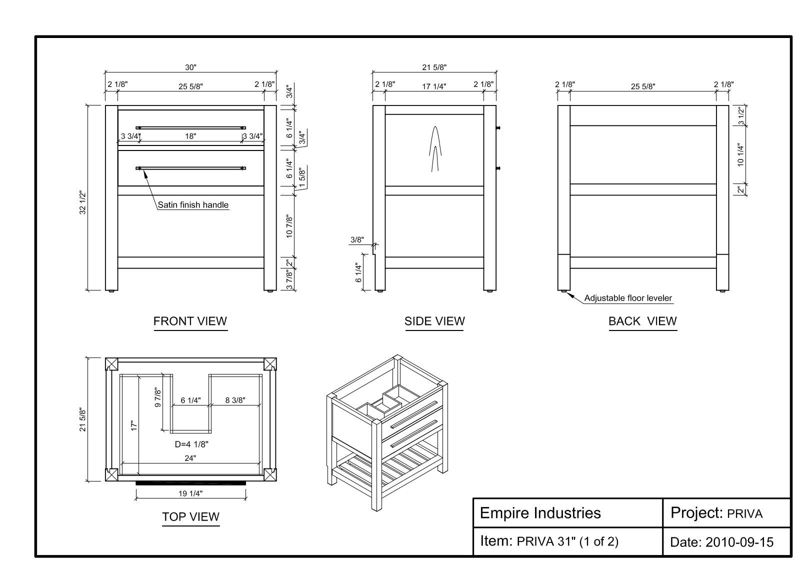 Empire Industries PR30C Specs