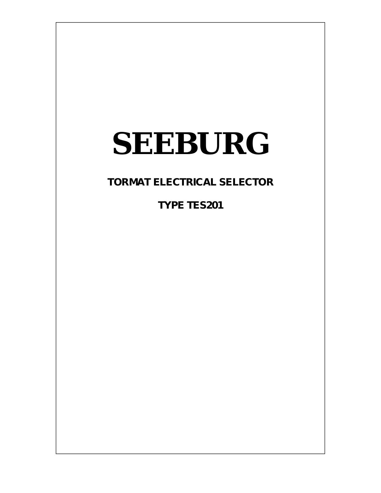 Datasheet TES201 Datasheet - ManualMachine.com