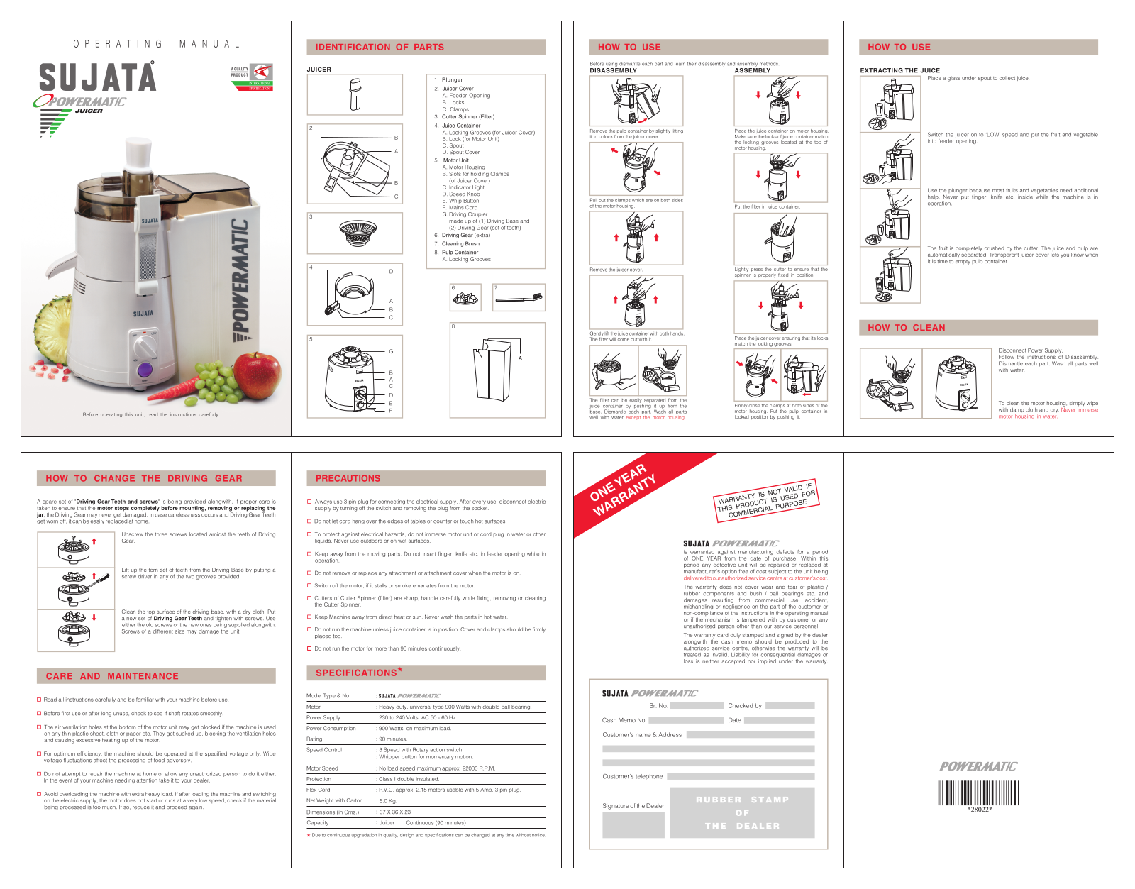 Sujata Powermatic User Manual - ManualMachine.com