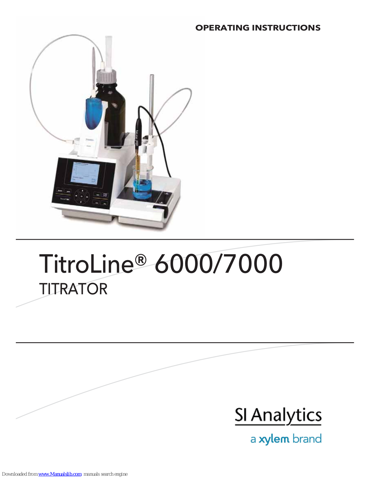 SI Analytics TitroLine 6000, TitroLine 7000 Operating Instructions Manual