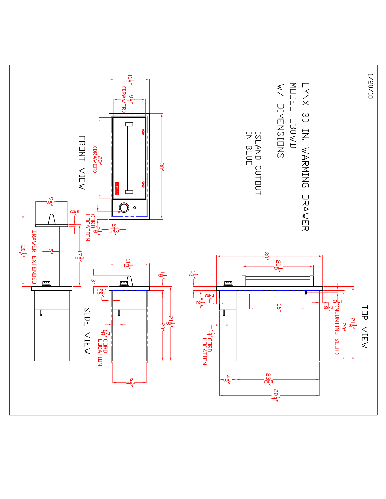 Lynx L30WD1 User Manual