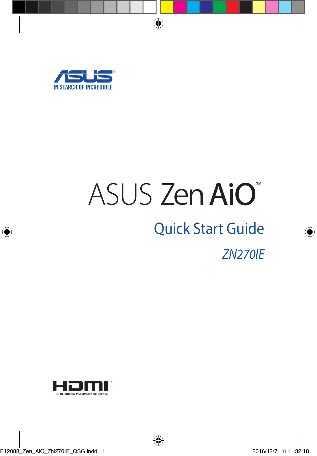 Asus ZN240IC, ZN220ICGT Quick Installation Guide