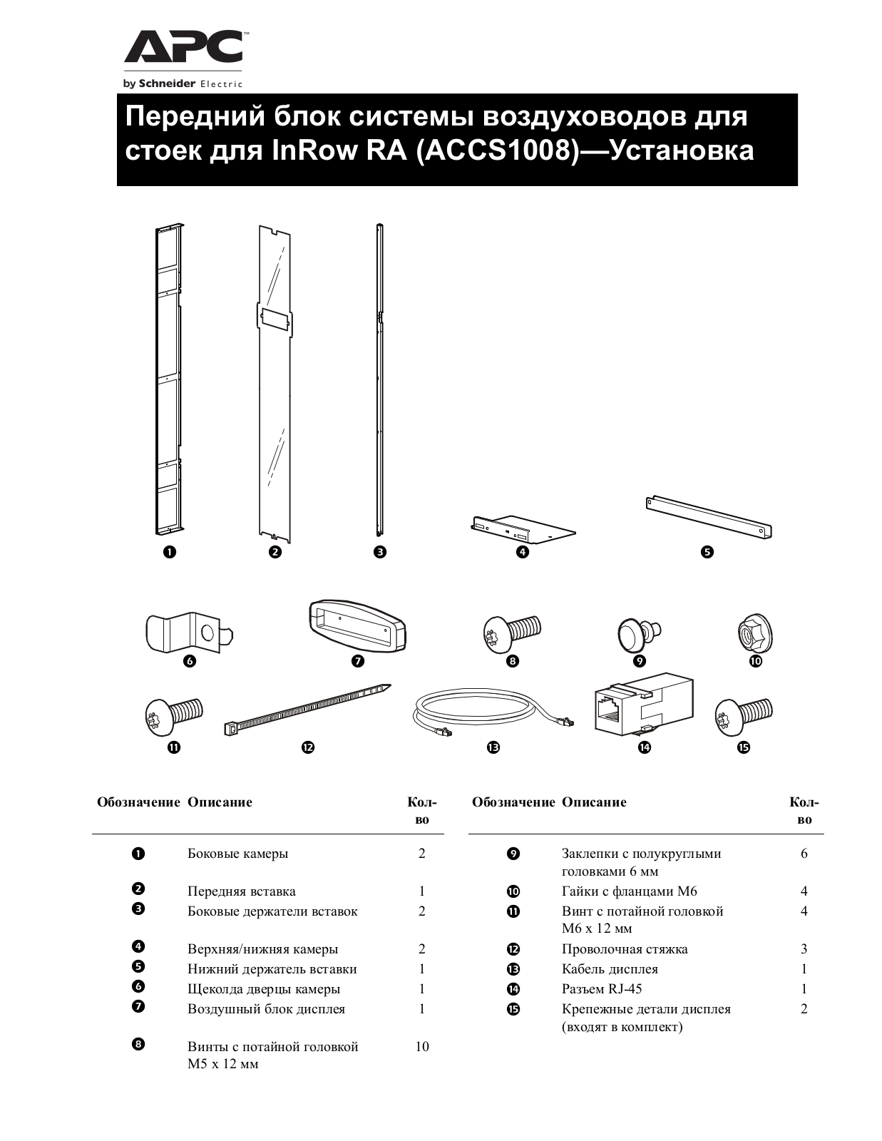 Schneider Electric ACCS1008 User Manual