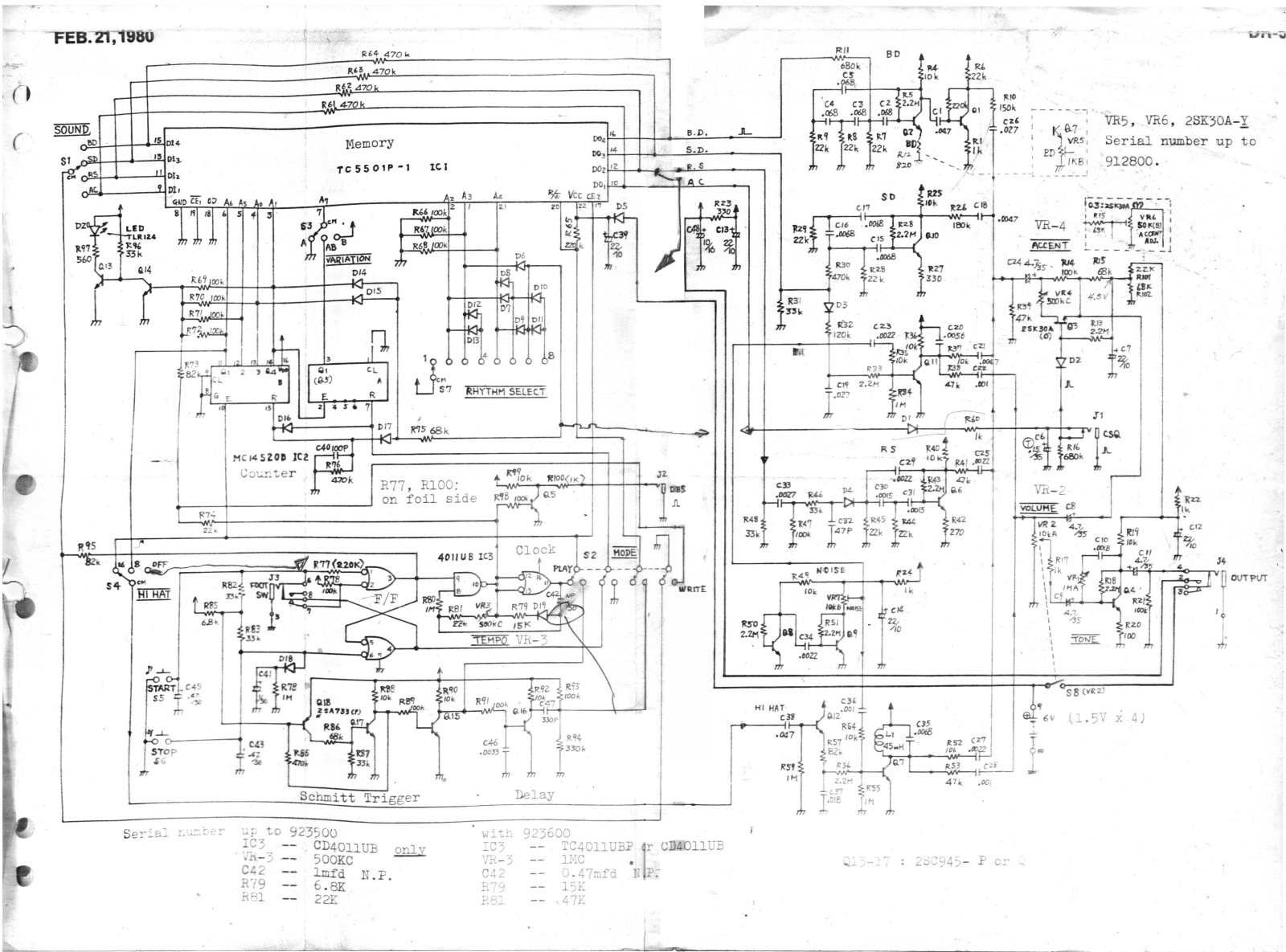 Boss DR-55 Dr. Rhythm dr55 schematic - ManualMachine.com