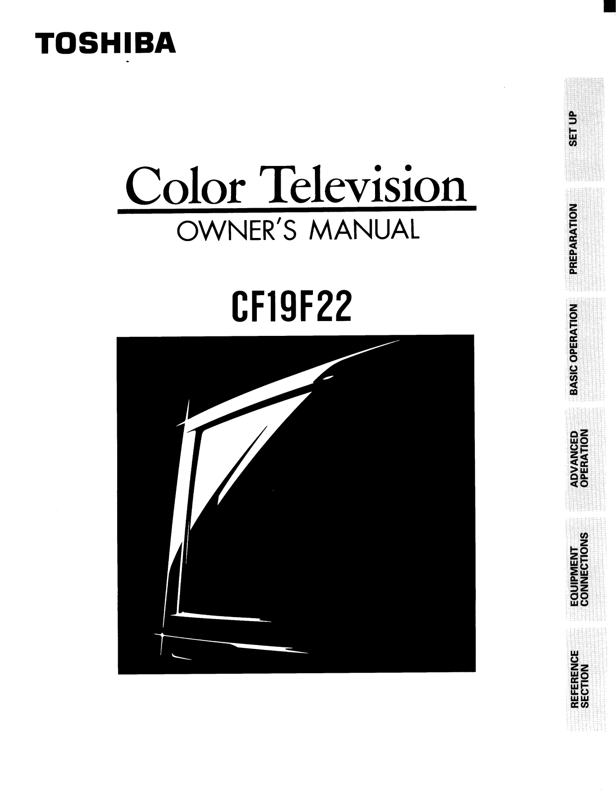 Toshiba CF19F22 User Manual