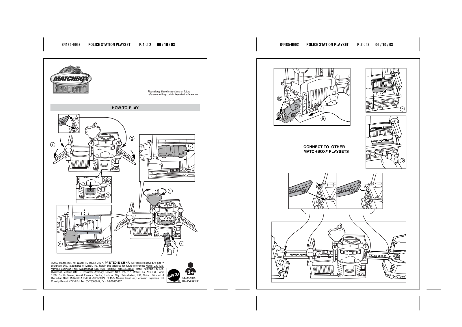 Fisher-Price B4485 Instruction Sheet