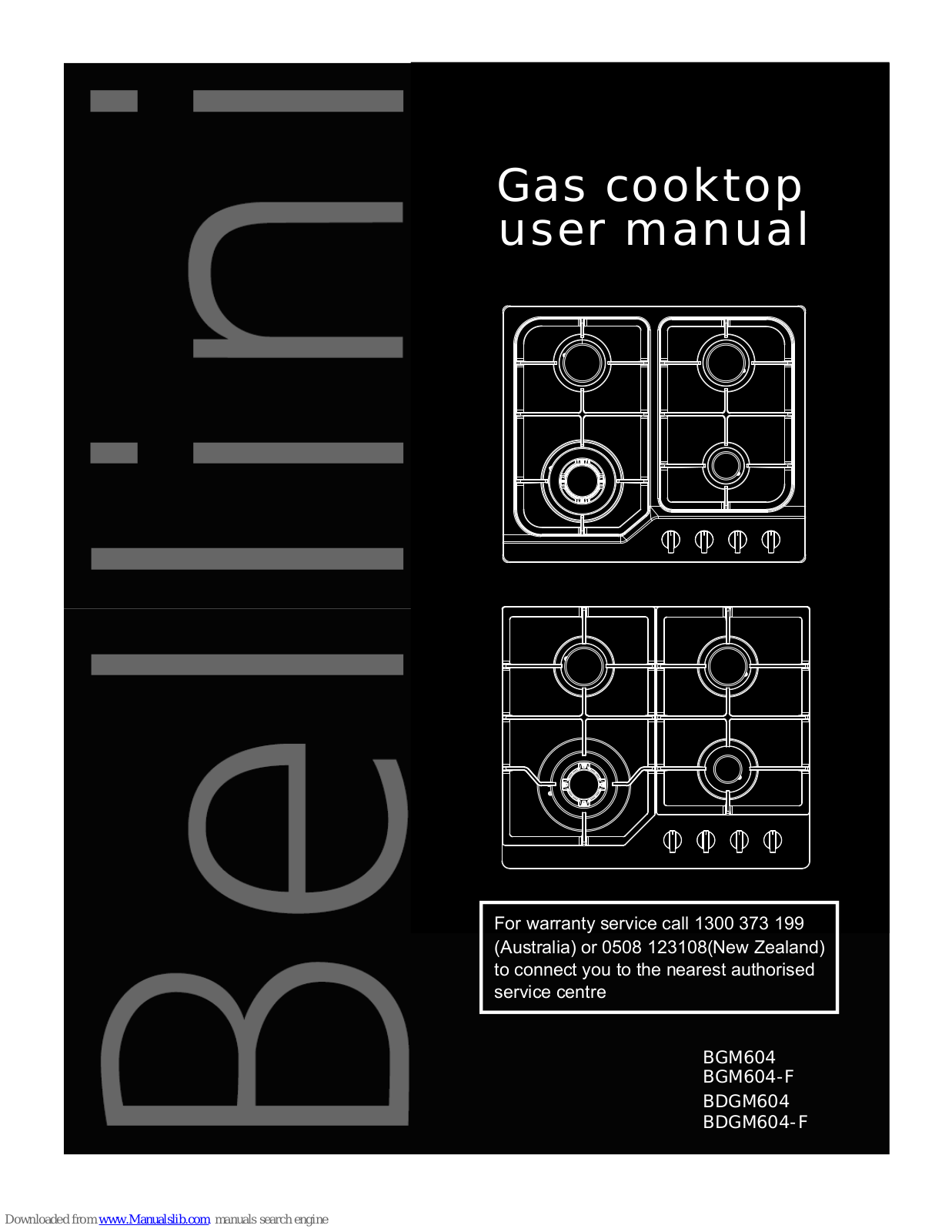 Bellini BGM604, BDGM604, BGM604-F, BDGM604-F User Manual - ManualMachine.com