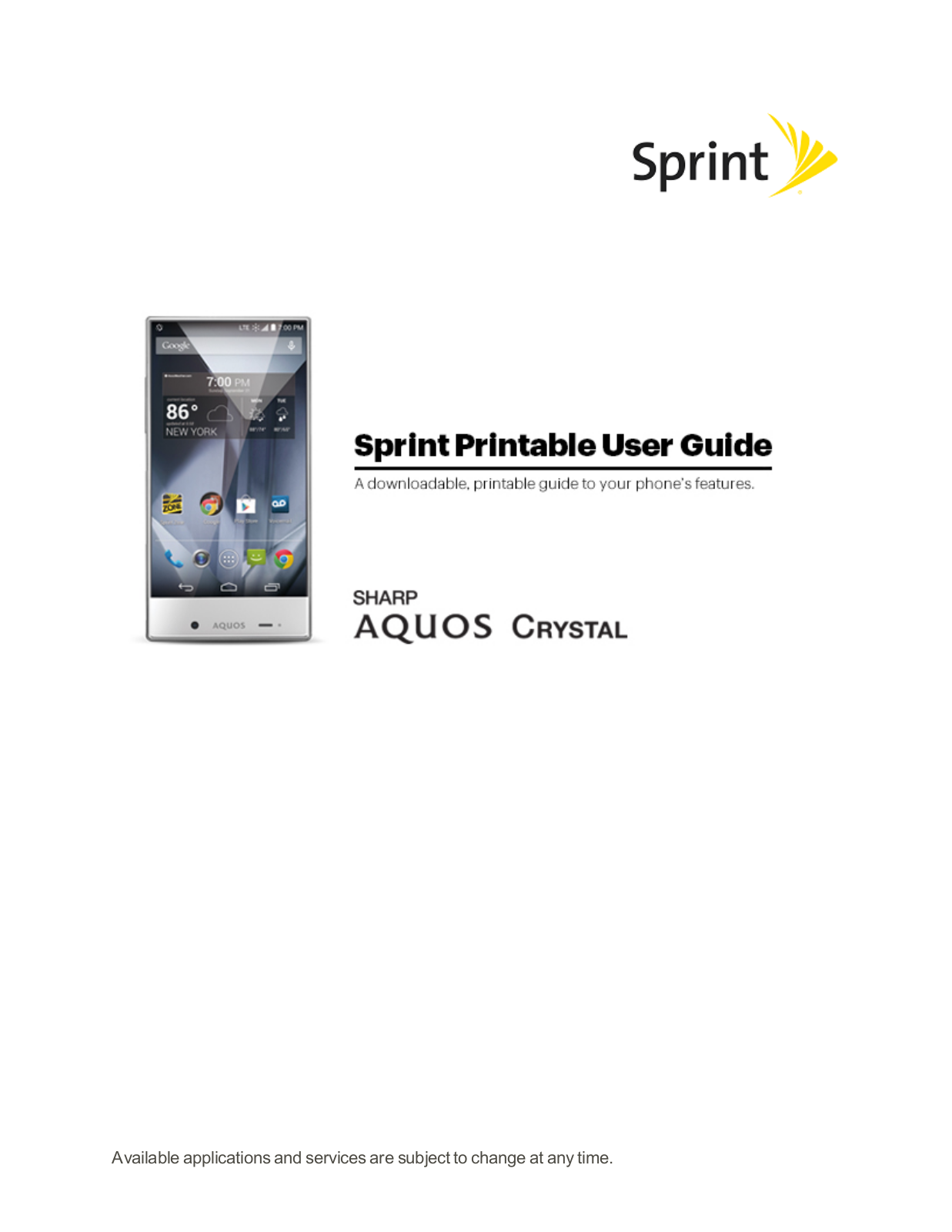 Sharp 306-SH (Sprint) User Guide