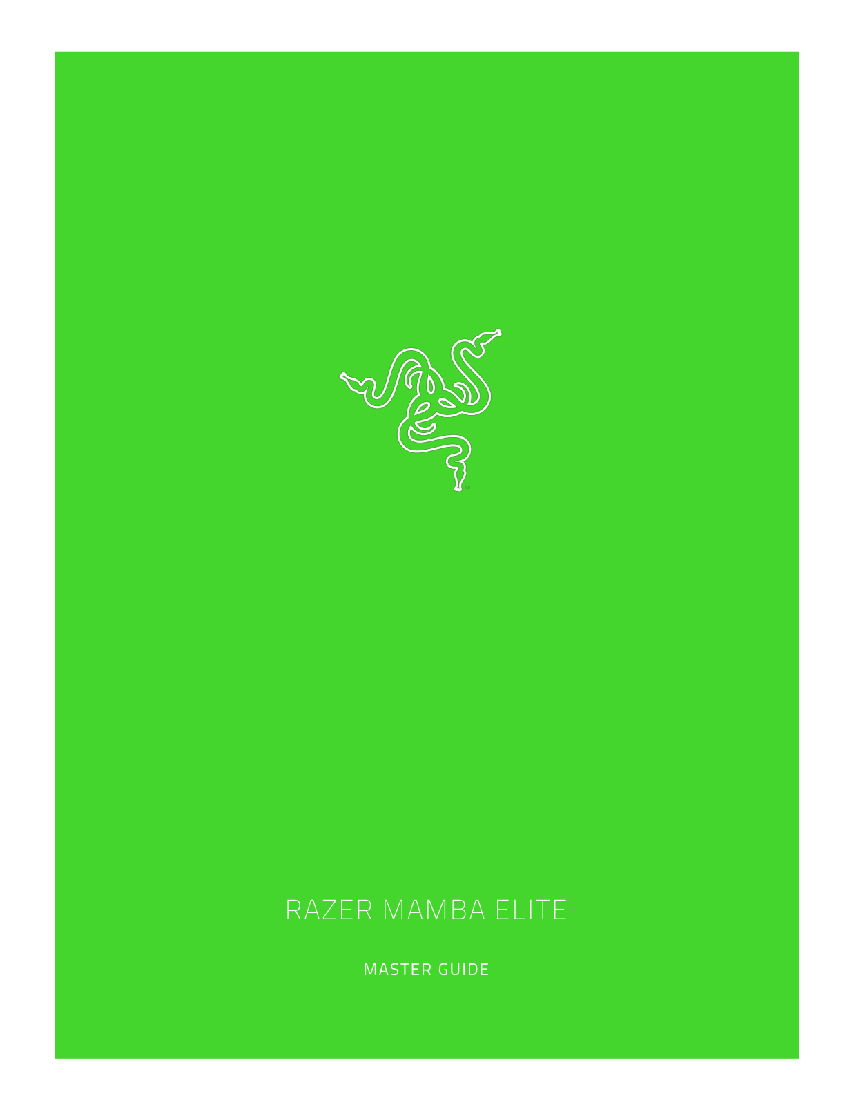 RAZER MAMBA ELITE User Manual