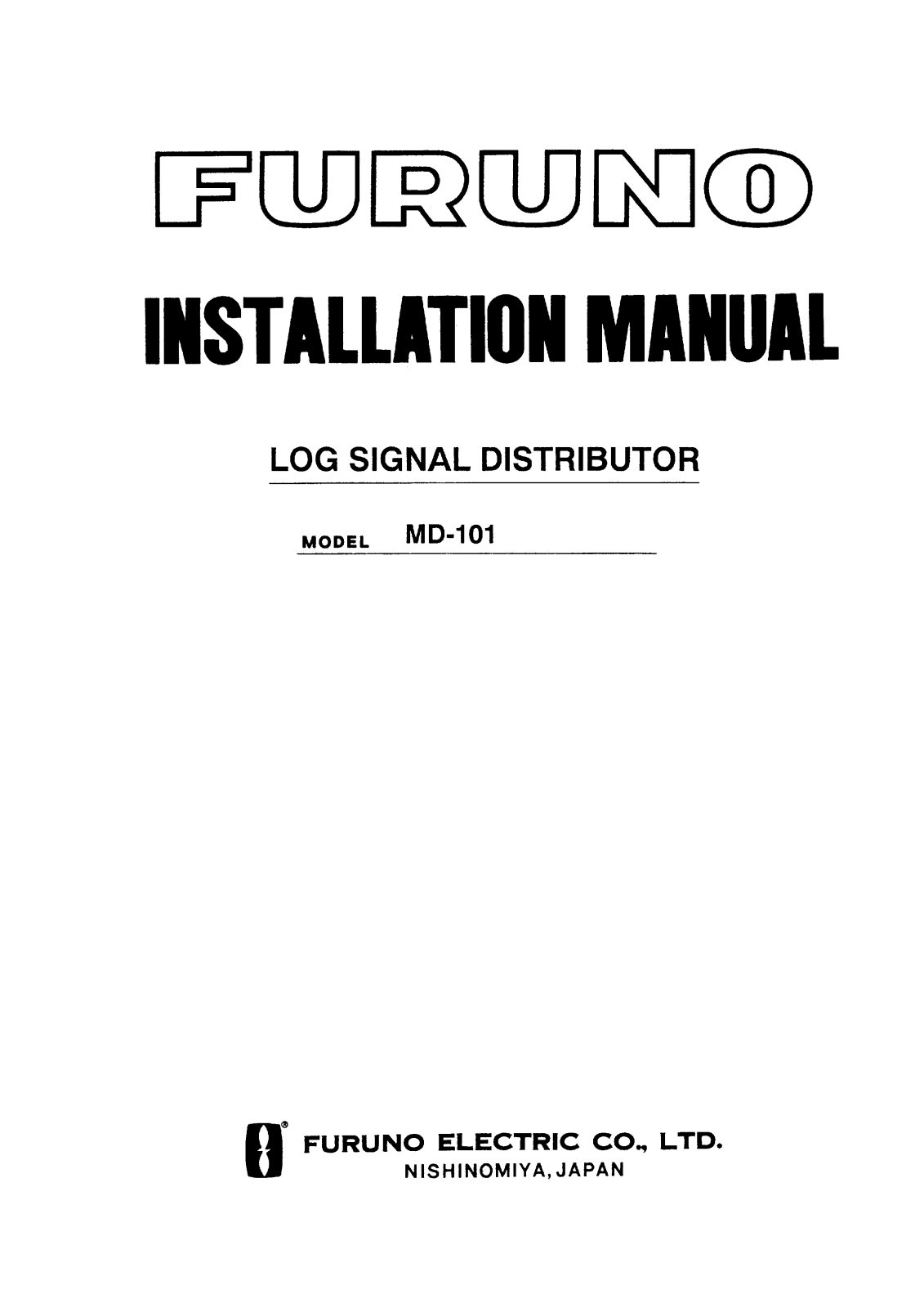 Furuno MD101 Installation Guide - ManualMachine.com