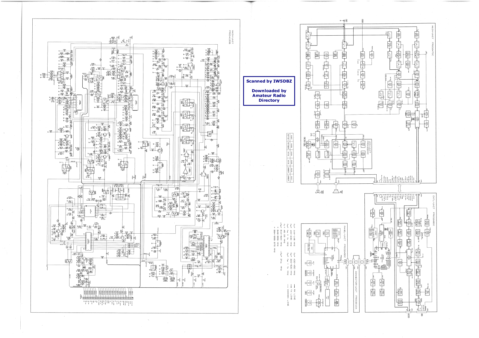 Yaesu FT90R Schematic