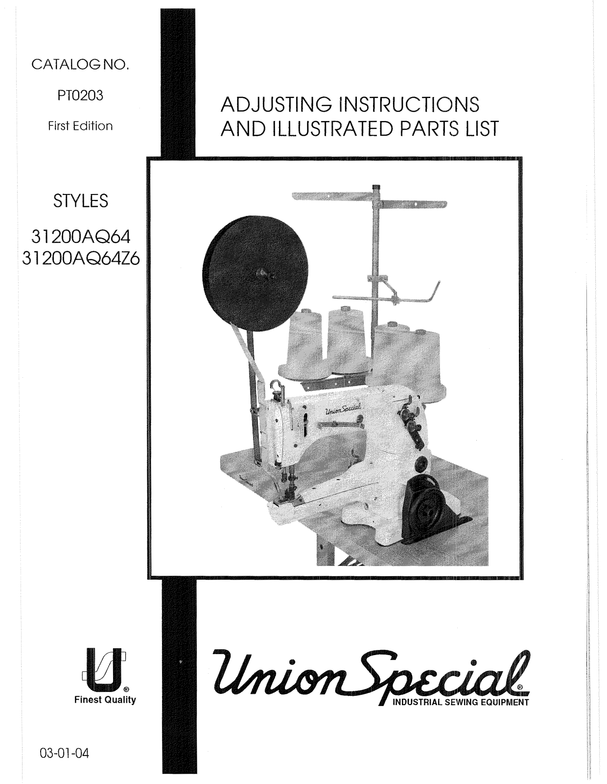 Union Special 31200AQ64, 31200AQ64Z6 User Manual