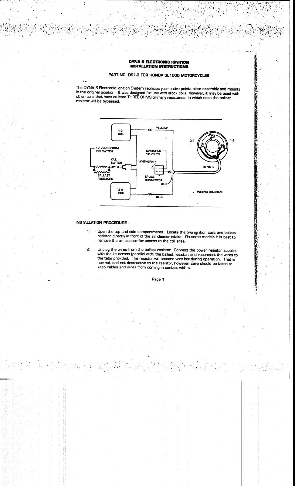 Dynatek DS1-3 User Manual