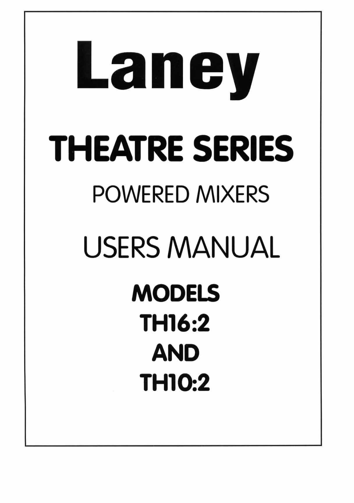 Laney Amplification TH16:2 User Manual