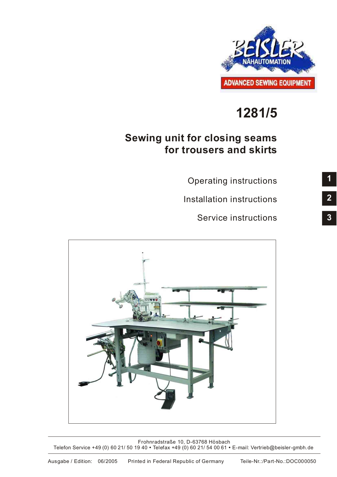 Beisler 1281-5 User Manual