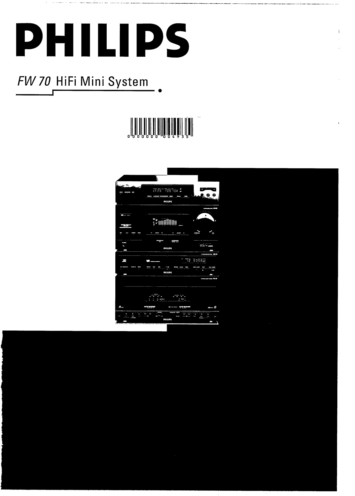 Philips FW70/22, FW70 User Manual