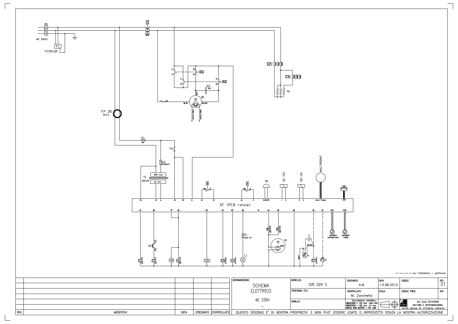 Lainox CVE 024 S Drawing