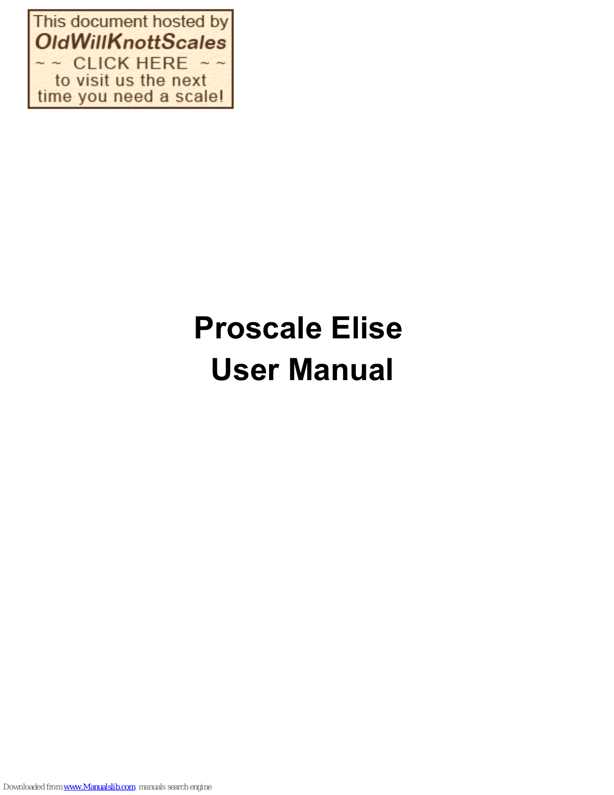 Proscale Elise AK303 User Manual