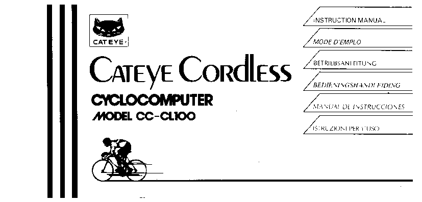 Cateye CC-CL100 User Manual