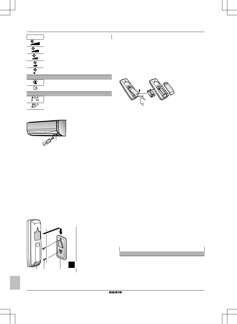 Daikin FTXF20A5V1B, FTXF25A5V1B, FTXF35A5V1B, FTXF20B5V1B, FTXF25B5V1B Operation manuals