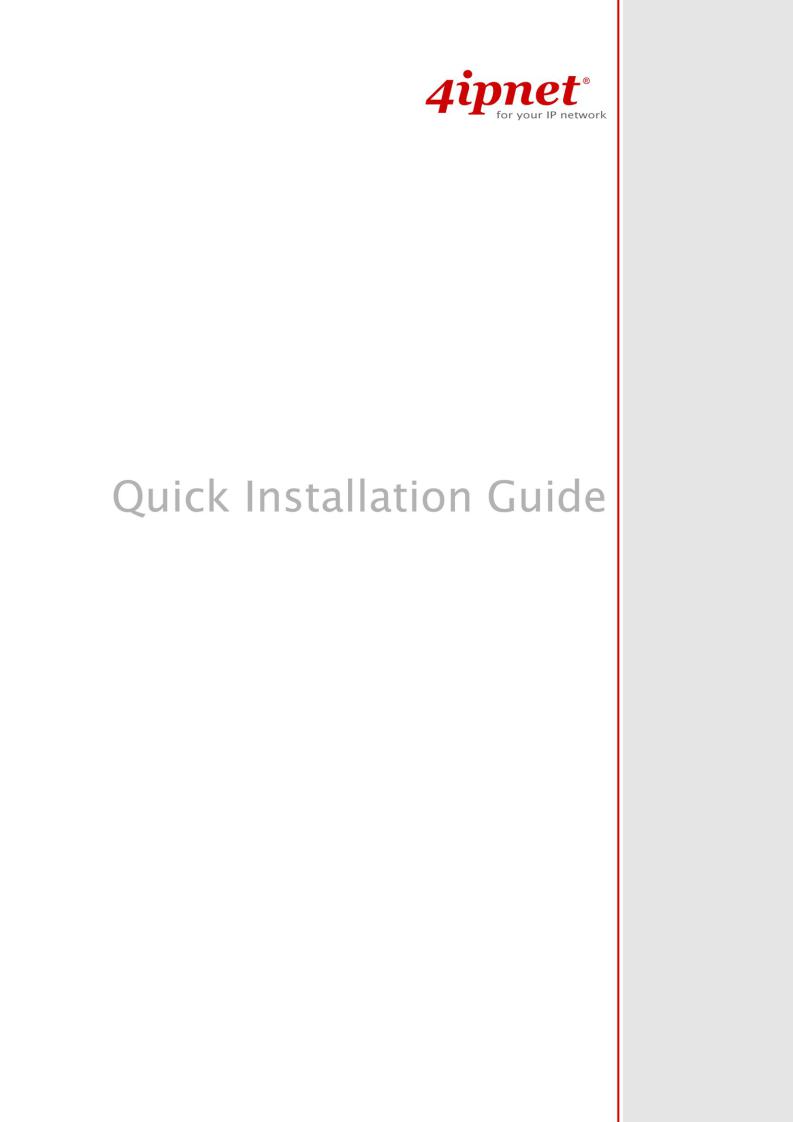 4IPNET 130003 Installation guide