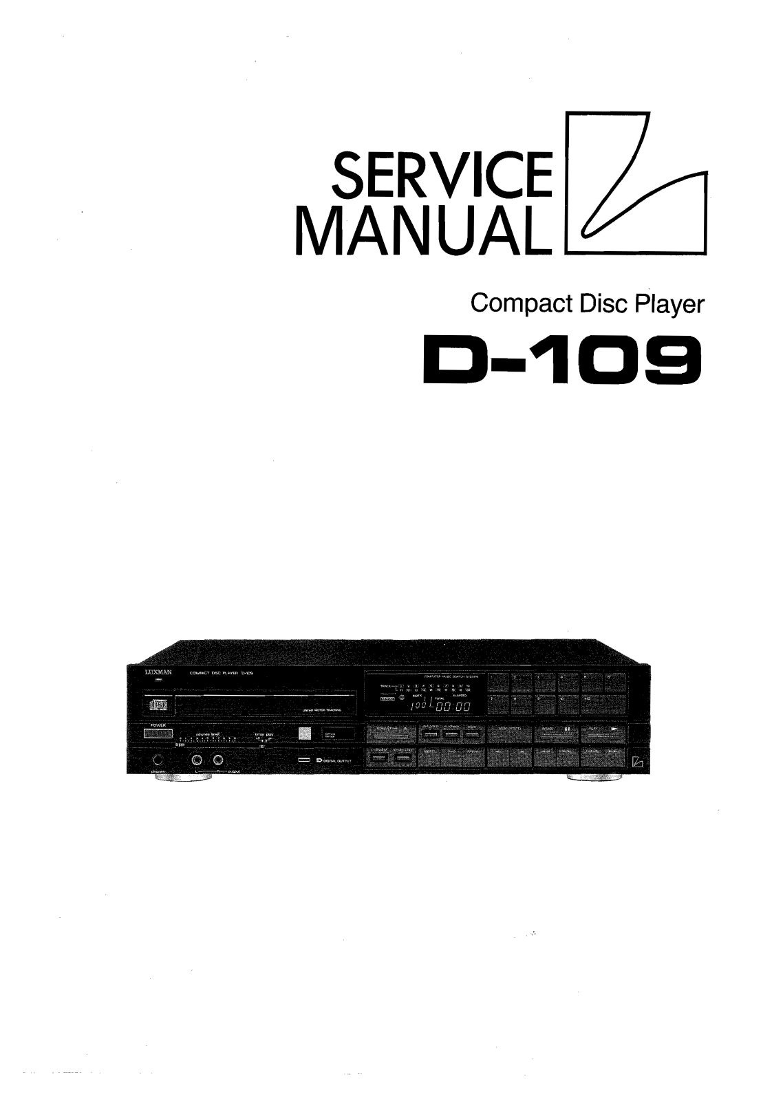 Luxman D-109 Service Manual