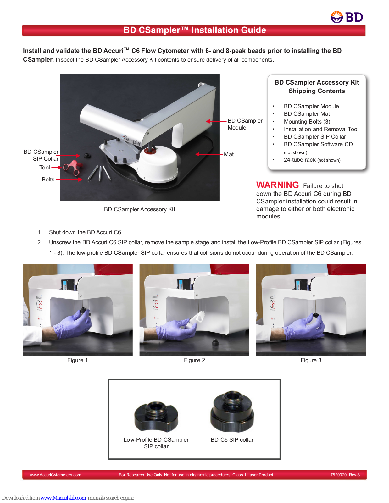 BD CSampler Installation Manual - ManualMachine.com
