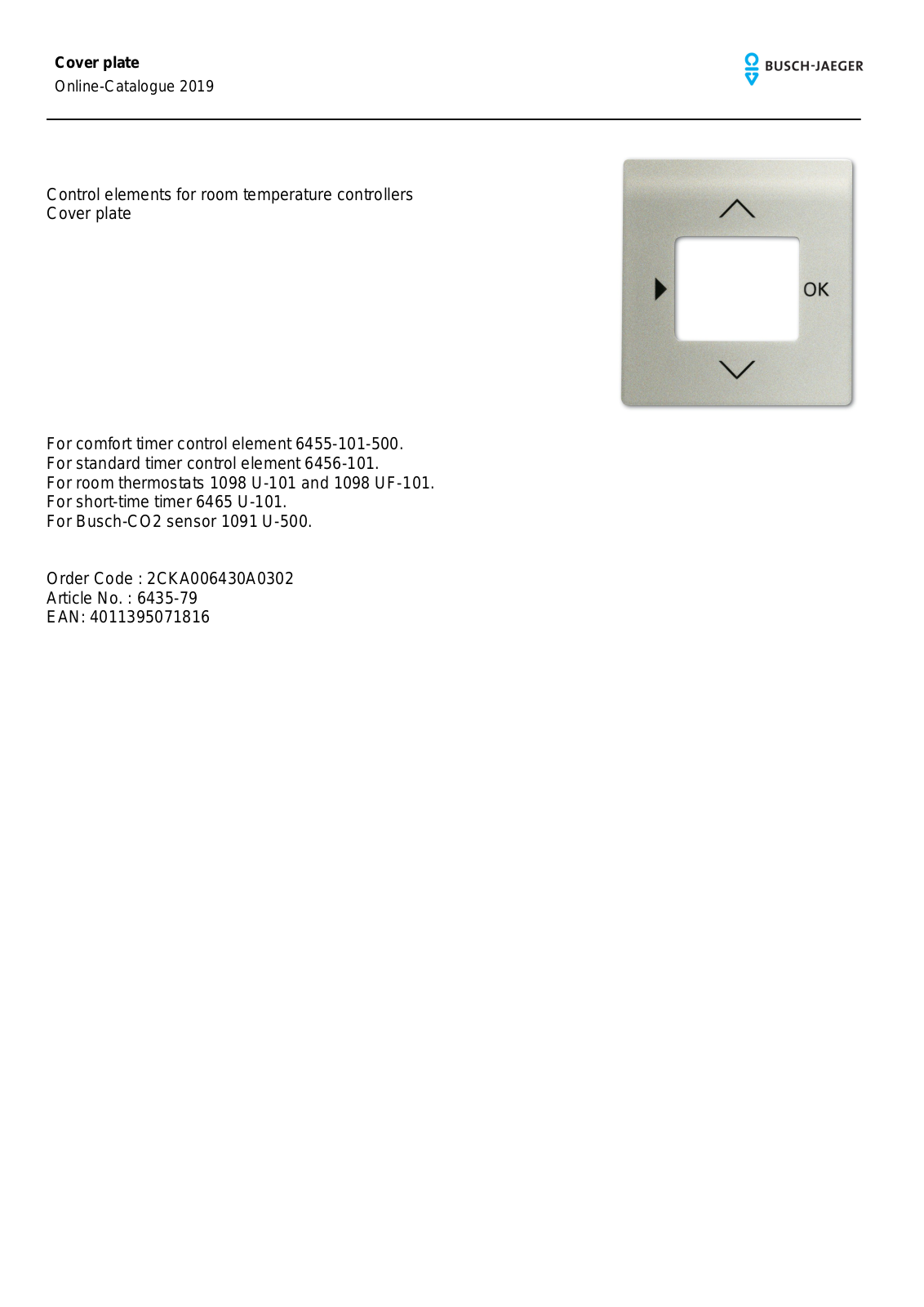 Busch-Jaeger 6435-79 User Manual - ManualMachine.com