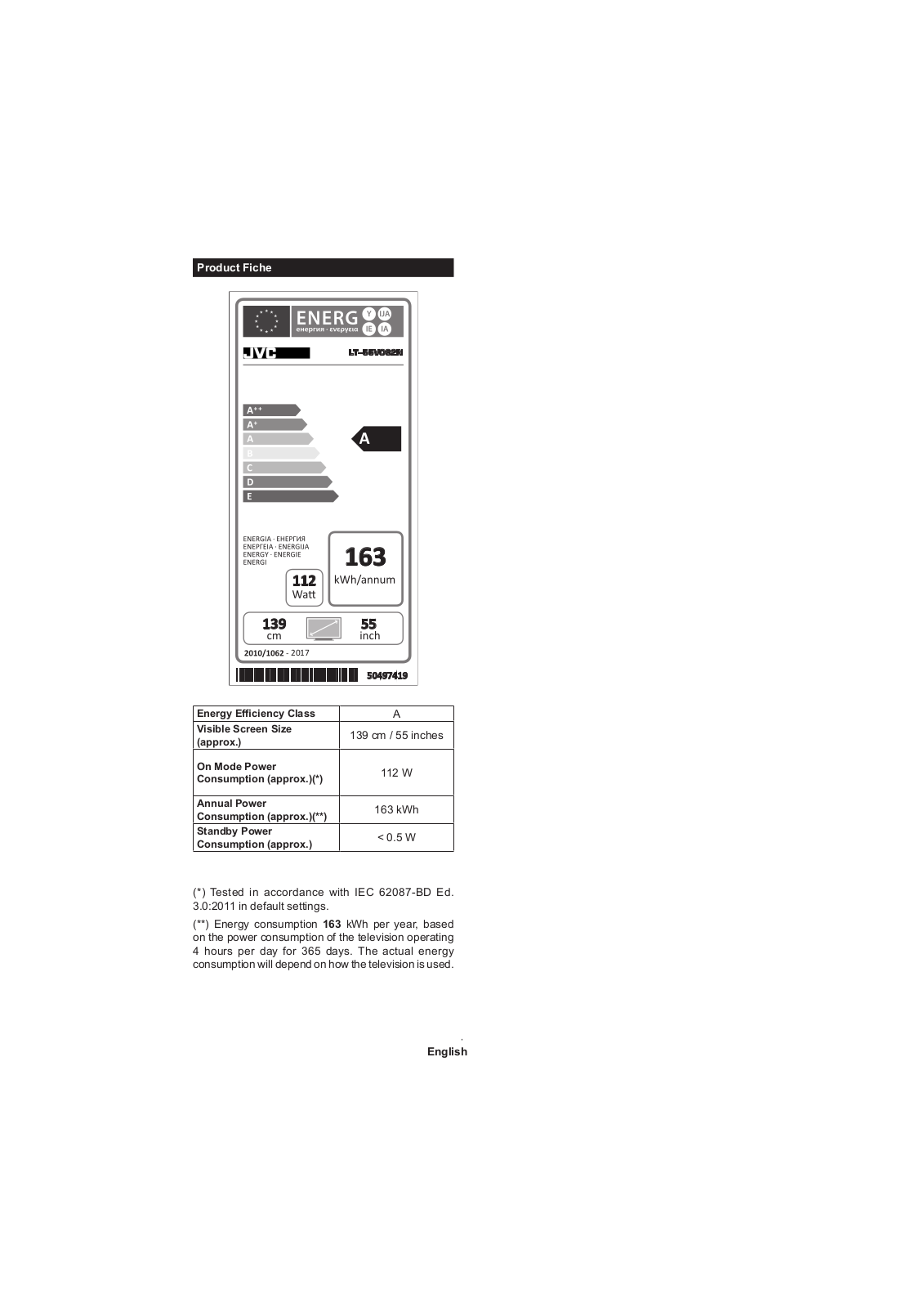 JVC LT-55VO92N User Manual