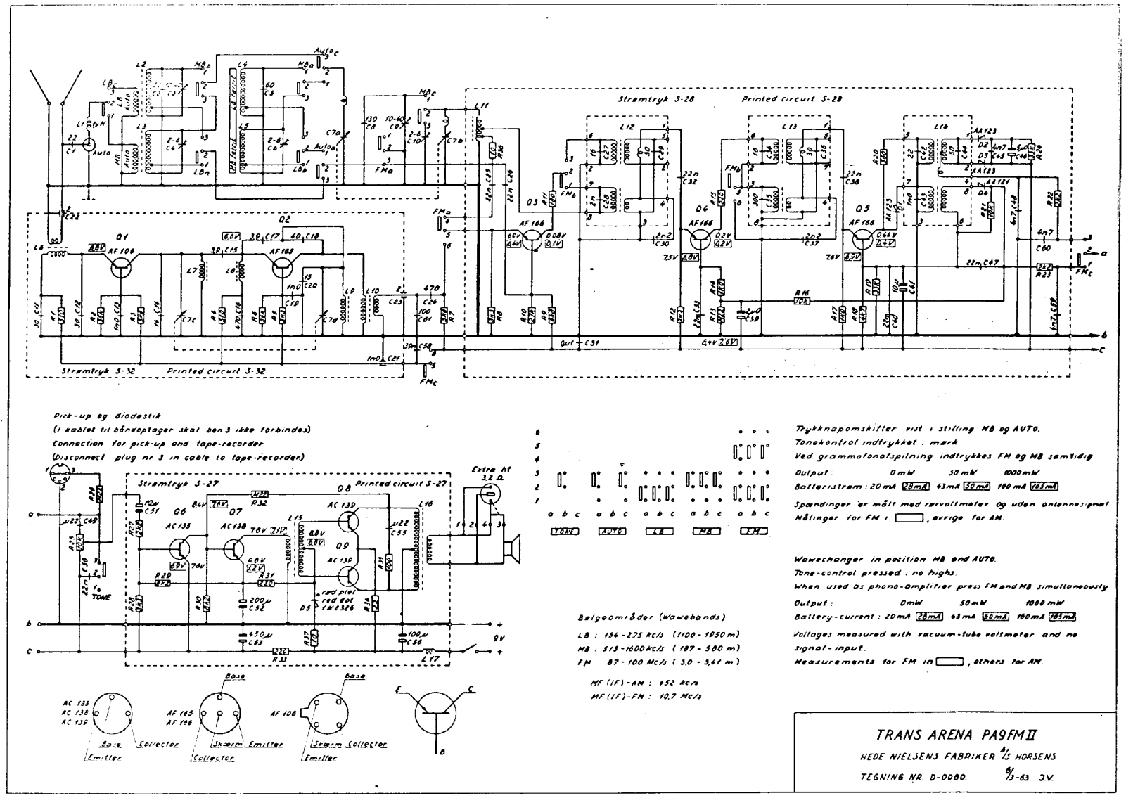 Arena Trans PA9FM2 Schematic - ManualMachine.com