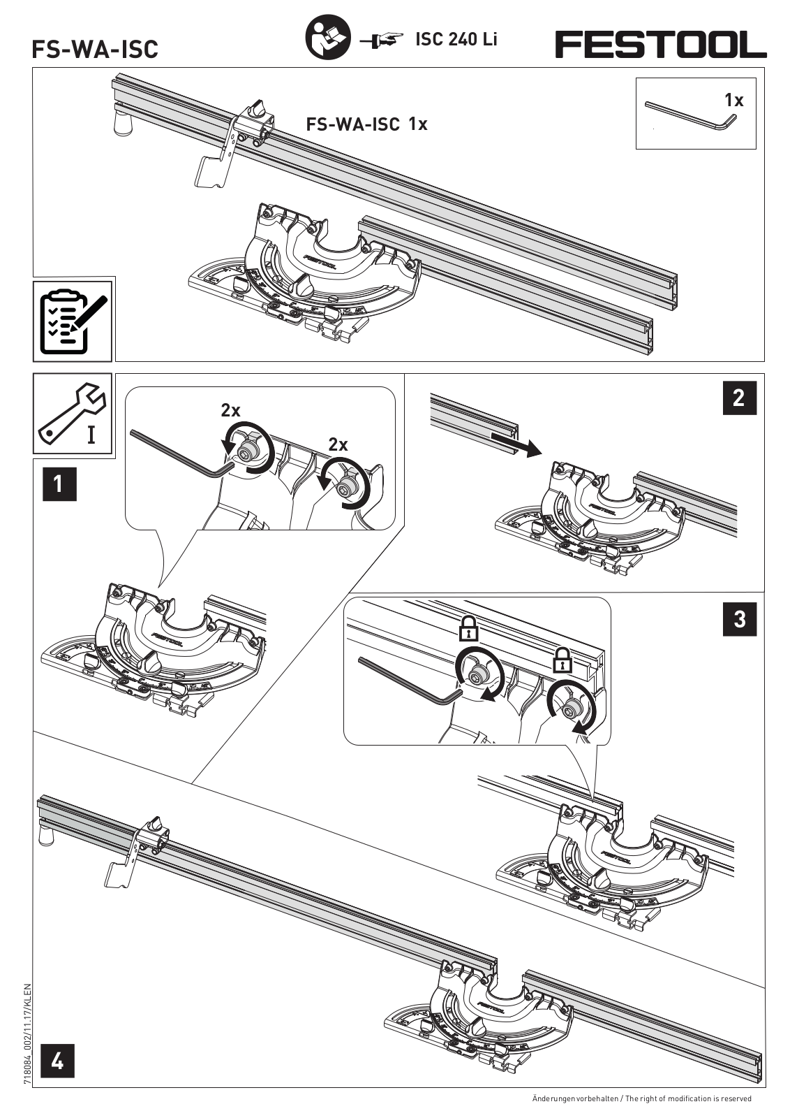 Festool FS-WA-ISC User Manual