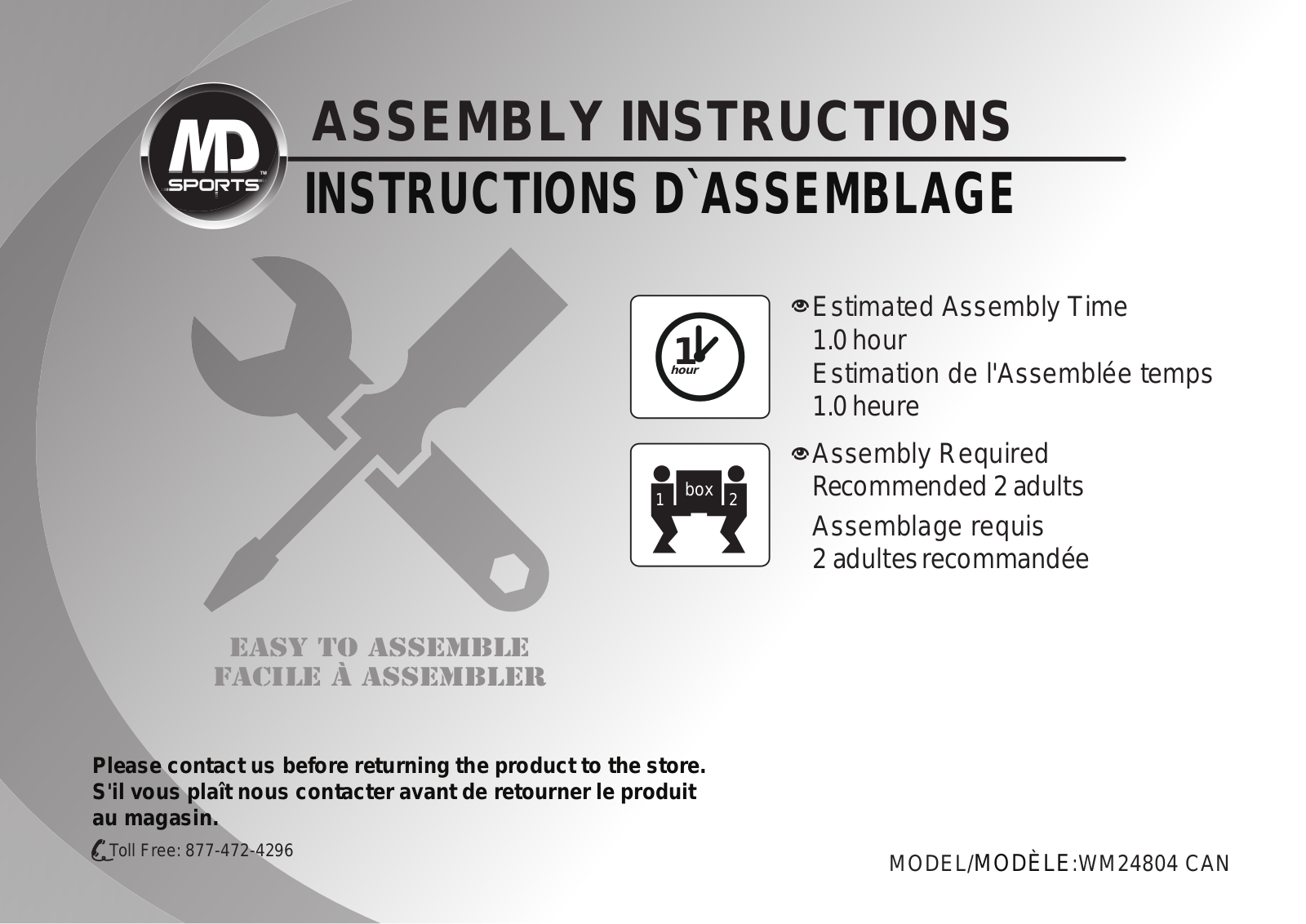 Md sports WM24804 User Manual