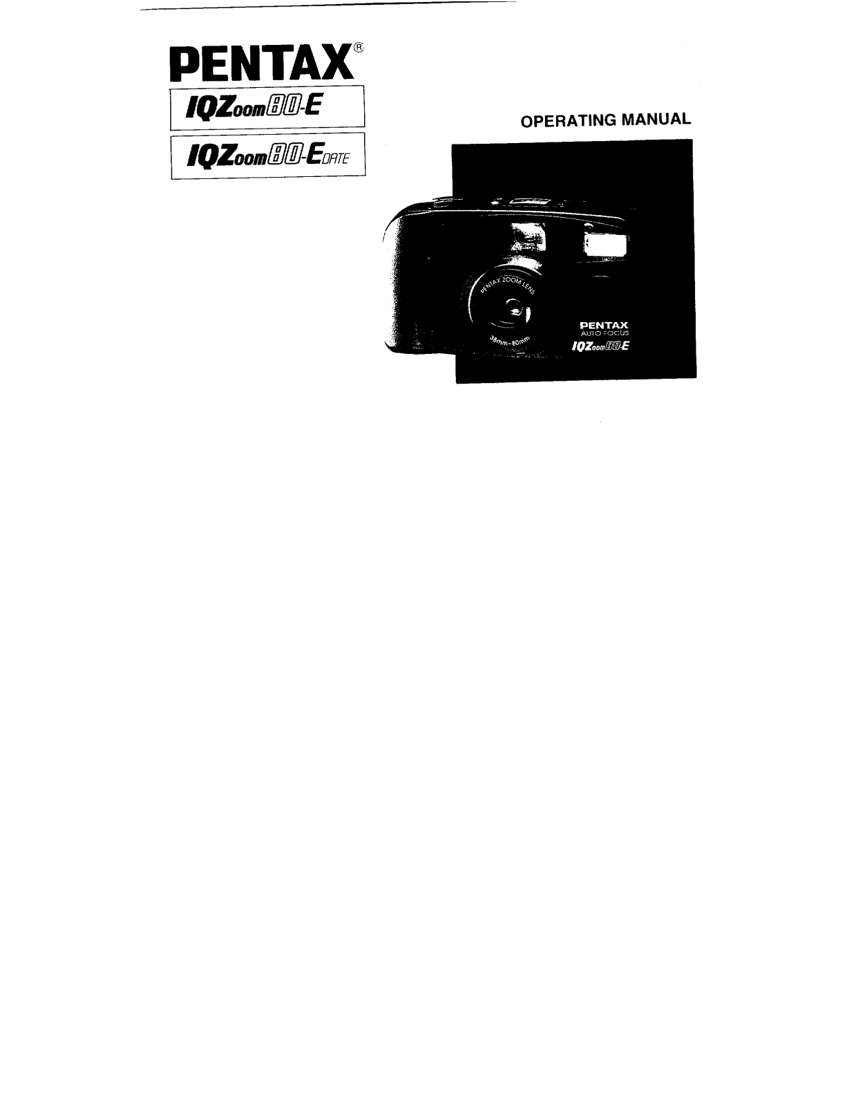 PENTAX Espio 838 User Manual