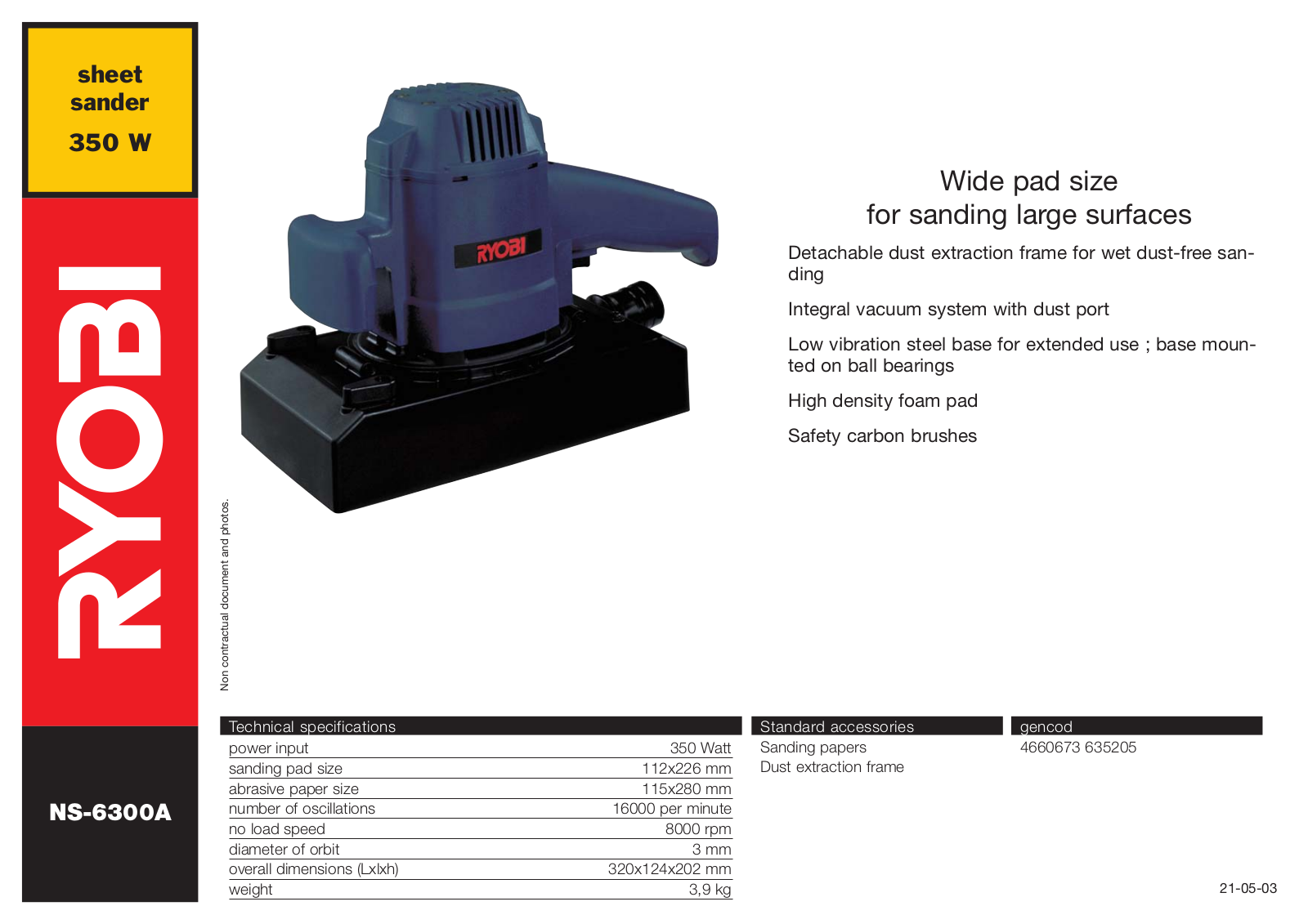 Ryobi NS-6300A User Manual