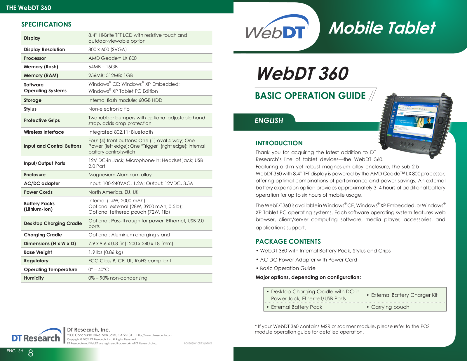 DT Research WebDT 360 Basic Operation Manual - ManualMachine.com