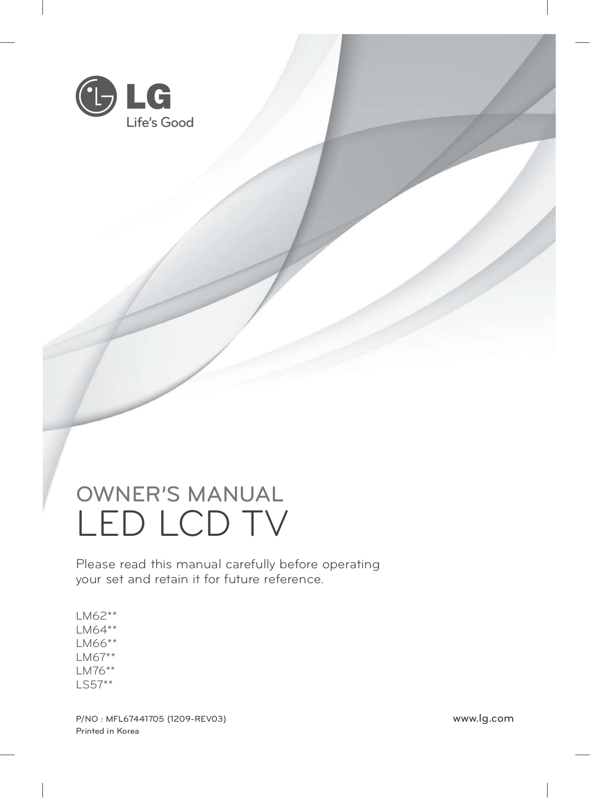 LG 55LM670S, 42LS570S Operating Instructions