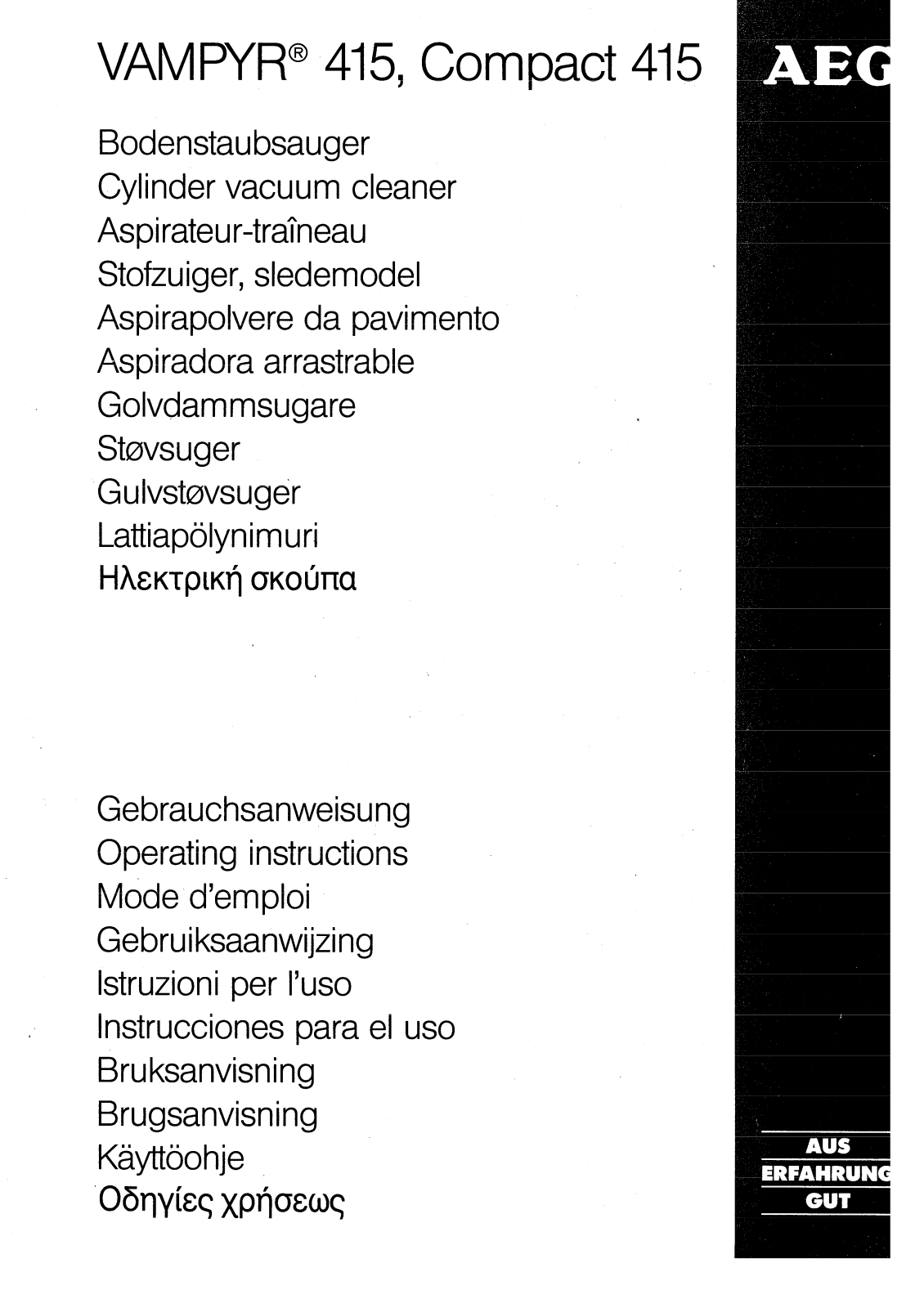 AEG-Electrolux VAMPYR415 User Manual